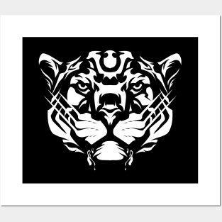 white tiger t-shirt Posters and Art